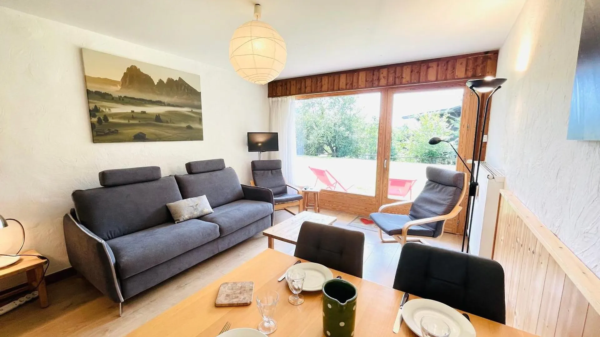 Appartement Skis Aux Pieds Avec Jardin - 5 Pers - Notre-Dame-De-Bellecombe - Fr-1-505-9 Lägenhet
